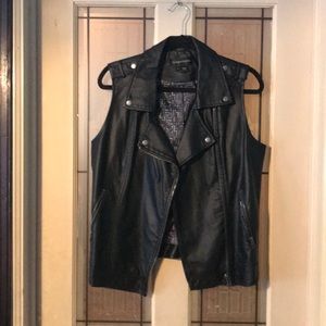 Faux Leather Vest